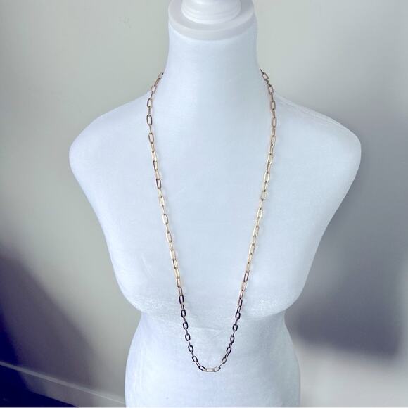 Trendy Jewelry - PaperClip Necklace Layered Gold costume jewelry